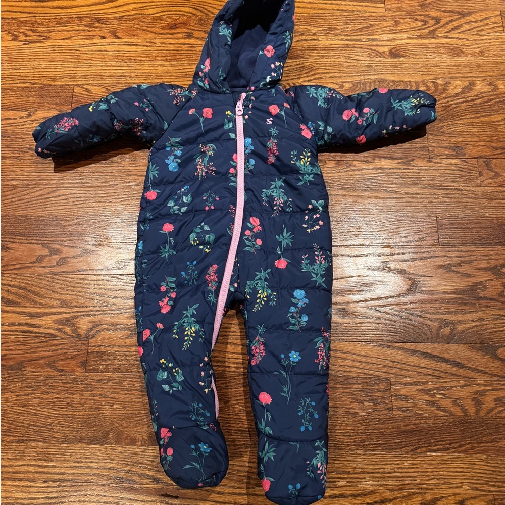 Joules Blue and Pink Insulated Snow suit  One Piece